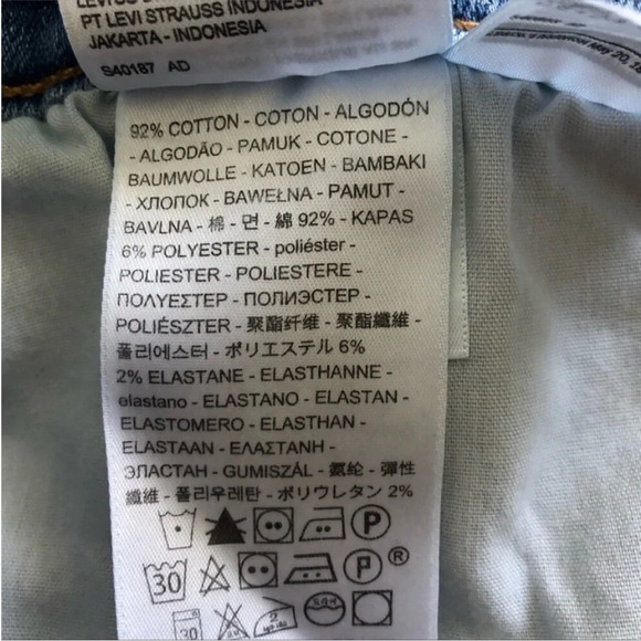 New Levi’s Distressed High Rise Denim Shorts 30 - Picture 8 of 10